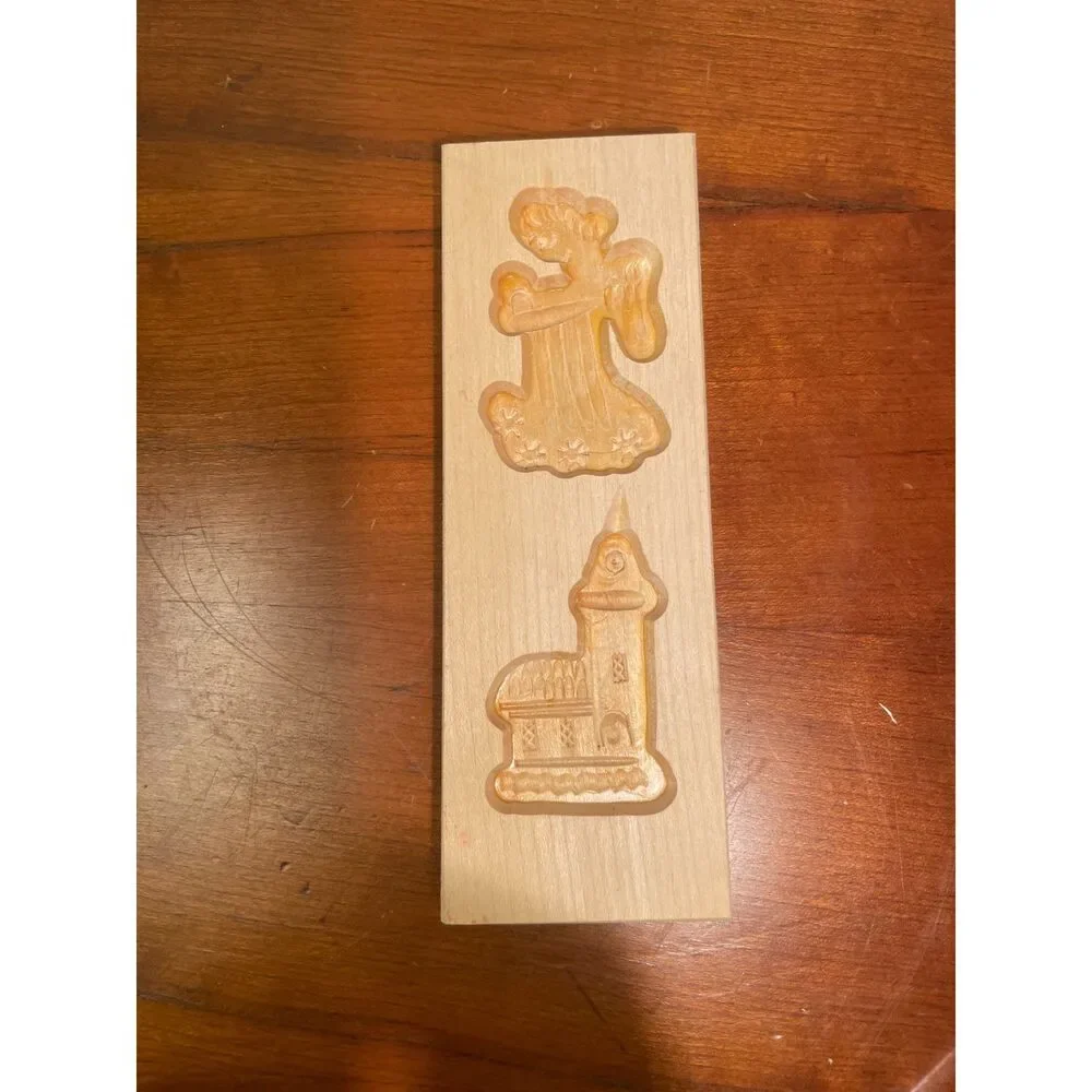 Wooden cookie mold